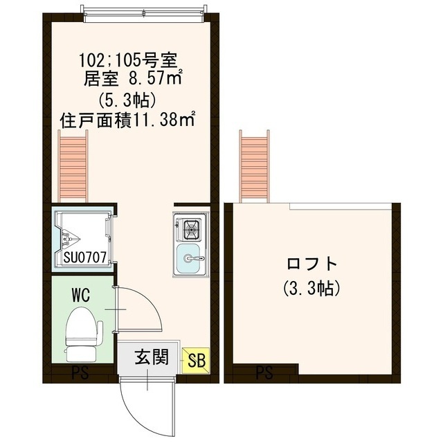 CFハイツ和田 間取り図