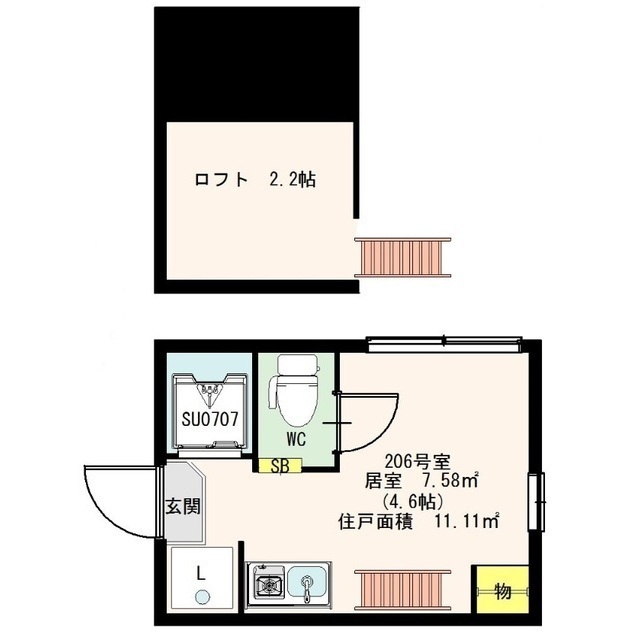 Ｋｉｉｔｏｓ　南阿佐ヶ谷 間取り図