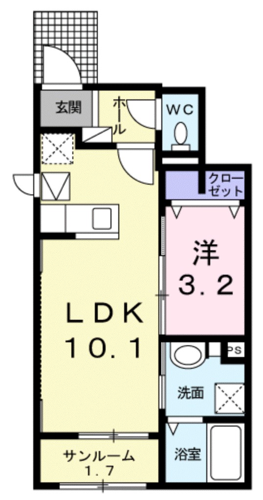 ソレイユ善福寺 間取り図