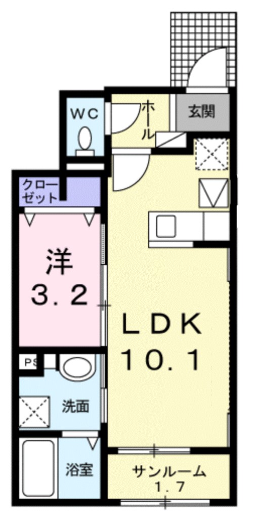 ソレイユ善福寺 間取り図