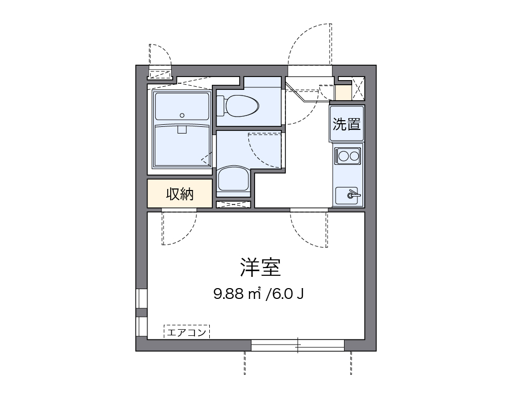 クレイノシンコーポ南烏山 間取り図