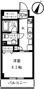 ラ・ハイア三宿 間取り図