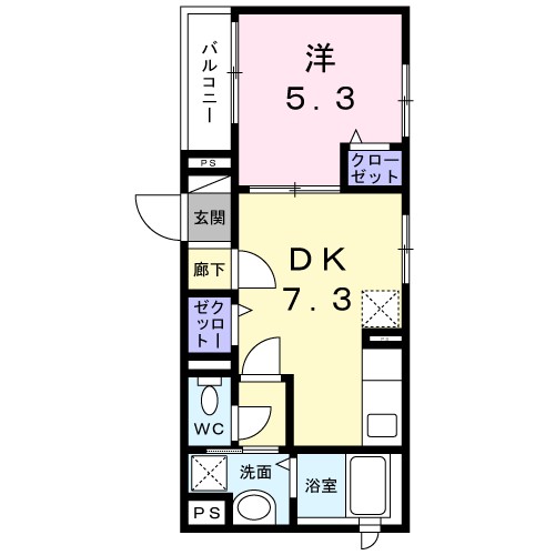 ソレイユ深沢 間取り図