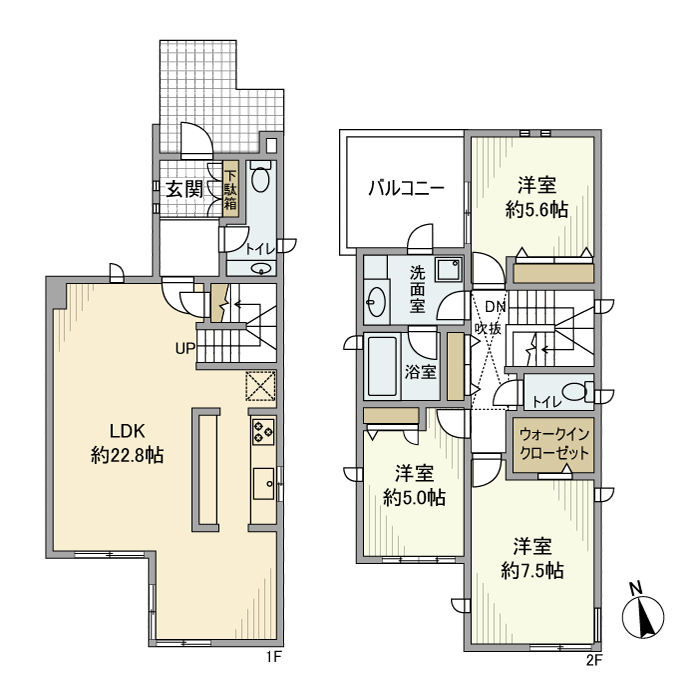 深沢戸建 間取り図