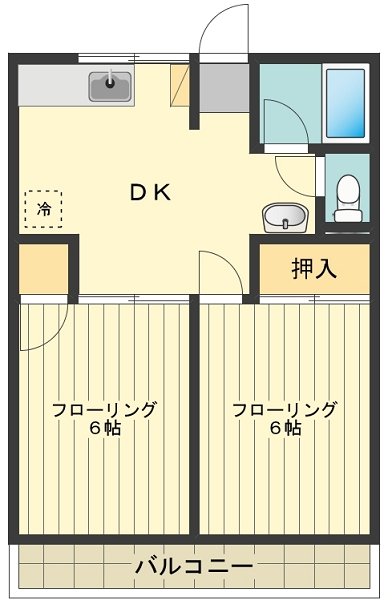 シティハイムアーサーやよい 間取り図