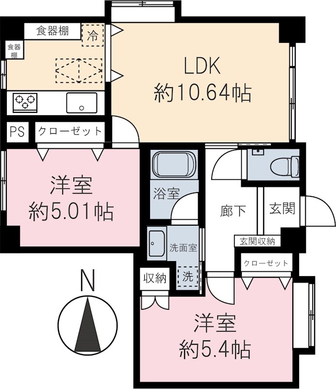 メインステージ椎名町 101号室 間取り