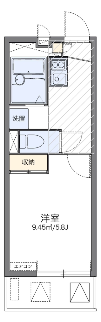 レオパレス翔 206号室 間取り