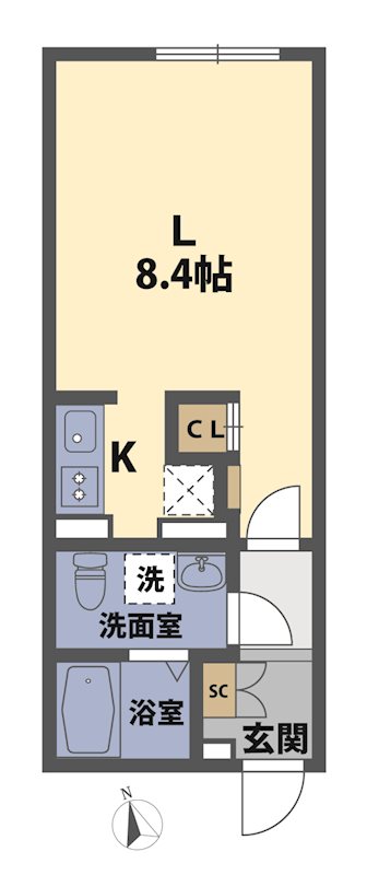 プラティーク新大塚 303号室 間取り