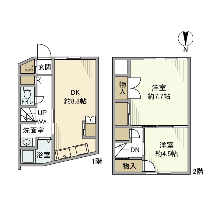 南大塚戸建 間取り図