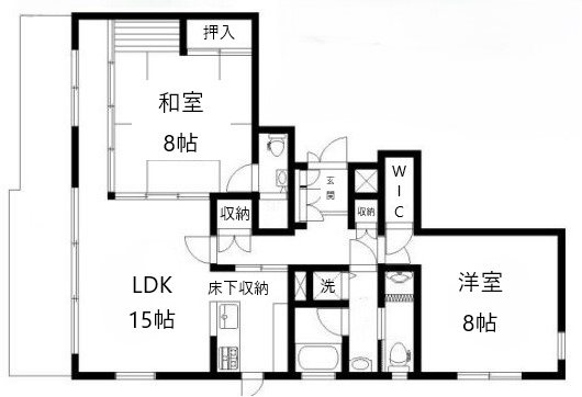 パインヒルズ東松原 間取り図