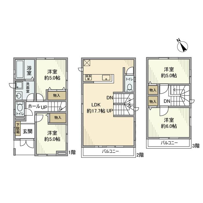 玉堤１丁目戸建 間取り図