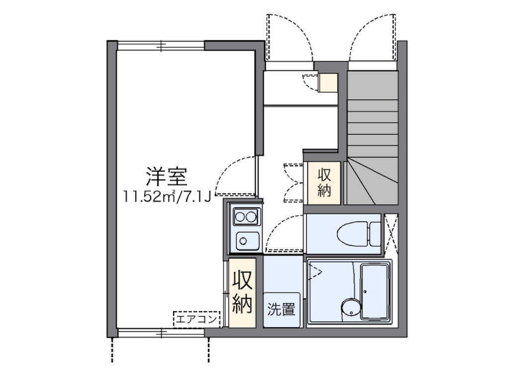 レオネクストＮＡＮＡ 間取り図