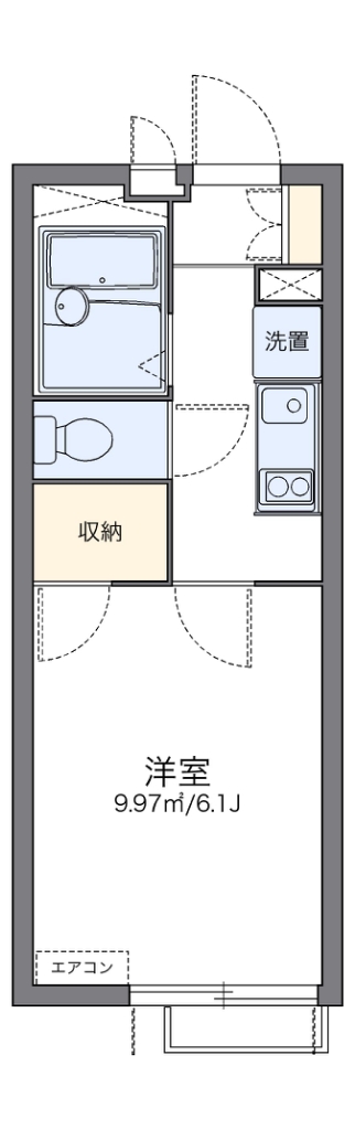 レオパレス長者丸 間取り図