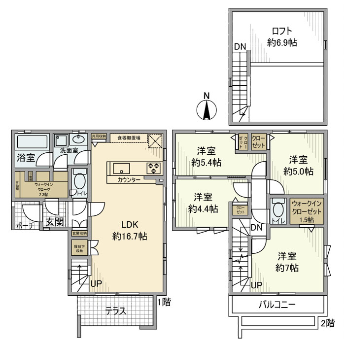 千歳台戸建 間取り