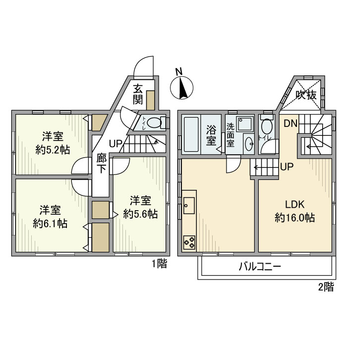 中町戸建 間取り