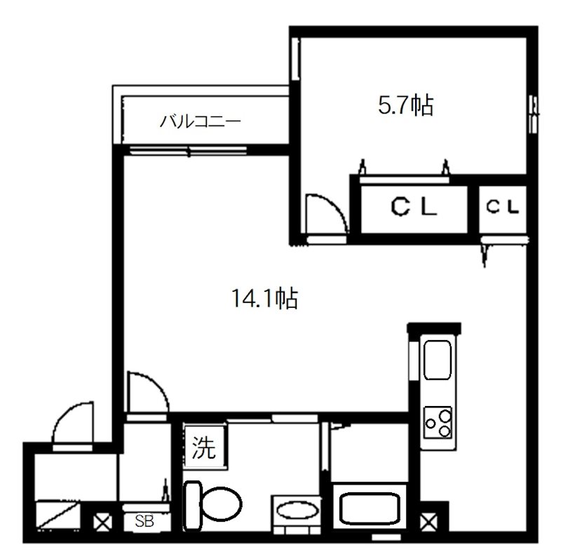 S-FLATⅢ 間取り図