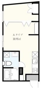 プラティーク代沢 001号室 間取り