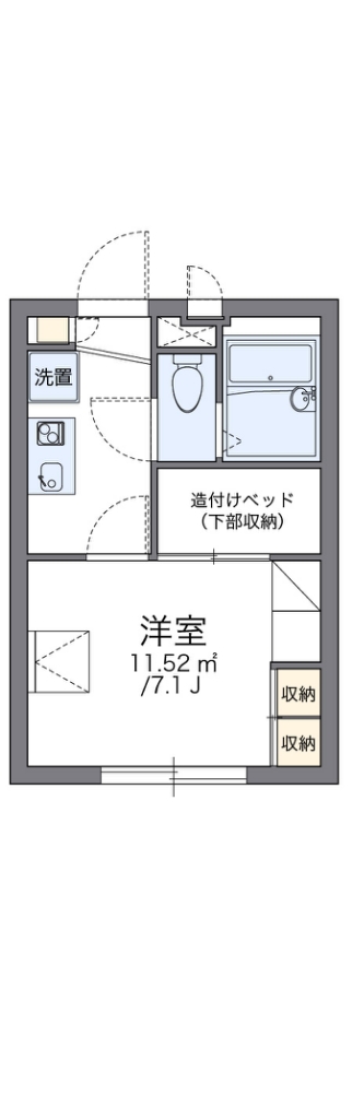 レオパレス豊藤Ⅱ 間取り図