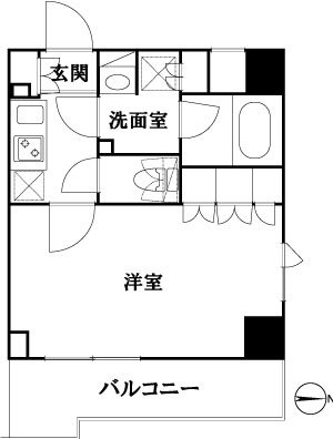 ルーブル池袋弐番館 間取り図