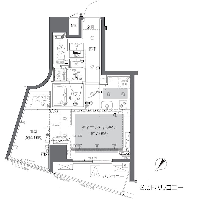 ZOOM渋谷神山町 間取り図