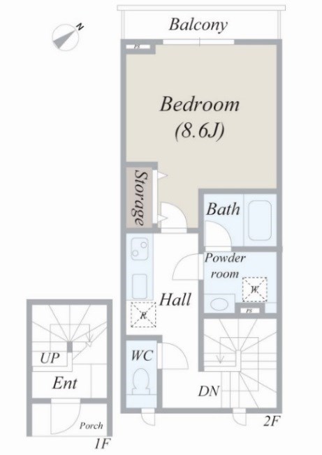 メルベーユ中目黒 間取り図