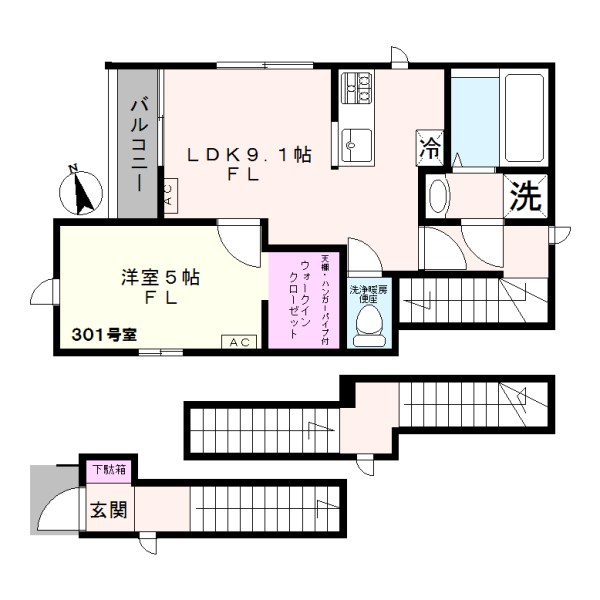 ソレイユ 間取り図