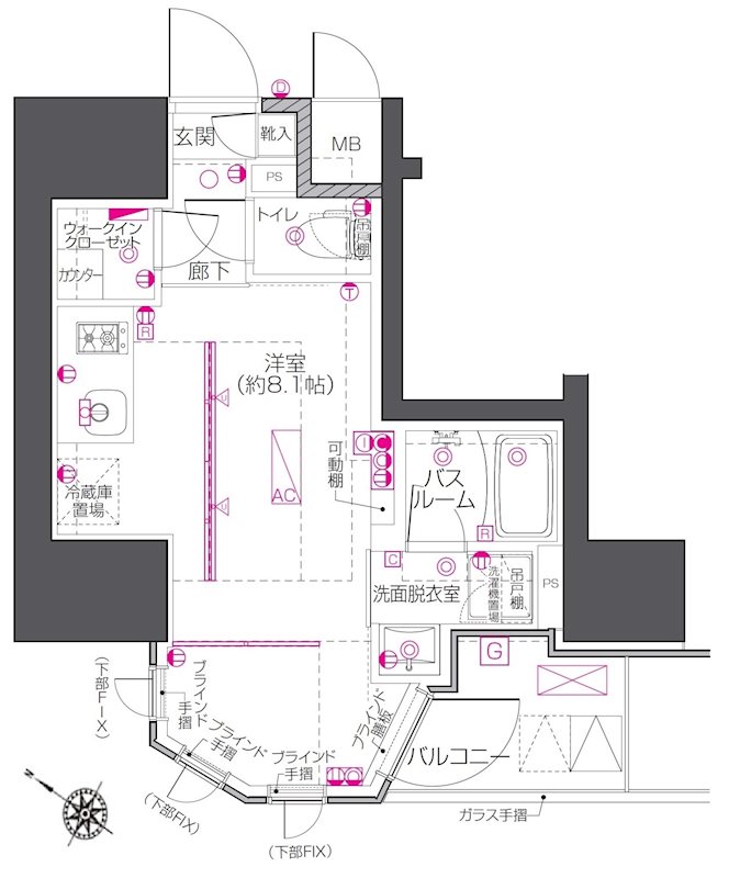 ZOOM中目黒 間取り図