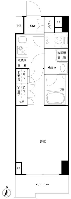 ルーブル池袋弐番館 間取り図