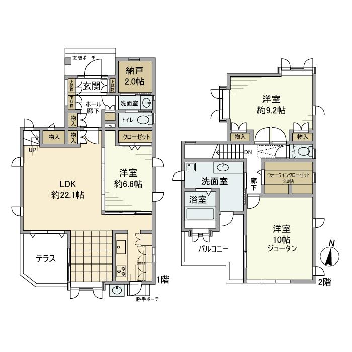 江古田戸建 間取り