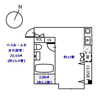 THE GARDEN 中目黒 302号室 間取り