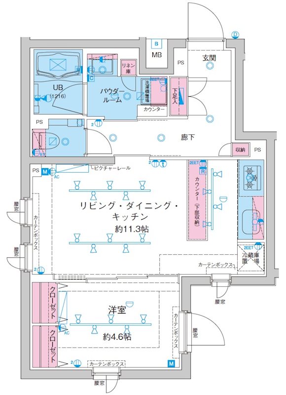 GENOVIA新大塚 0201号室 間取り