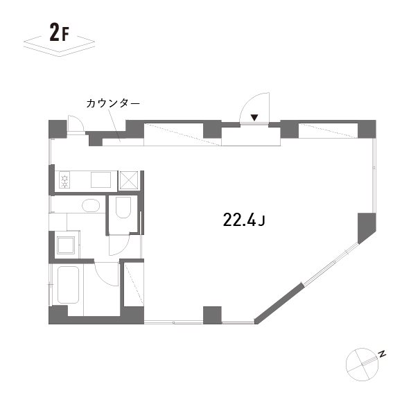 aobadai .hillz 202号室 間取り