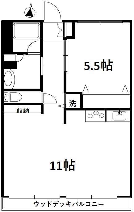 原宿第2コーポ 間取り図