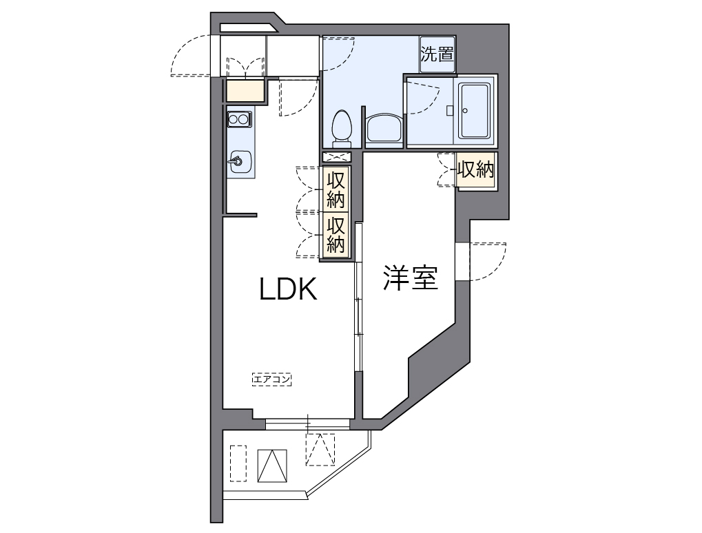 ＬＯＶＩＥ文京音羽 1003号室 間取り