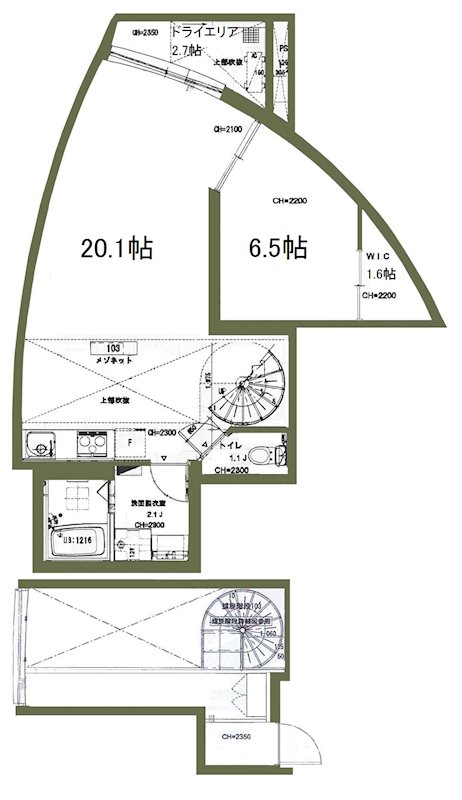 コルティーレ世田谷 間取り図