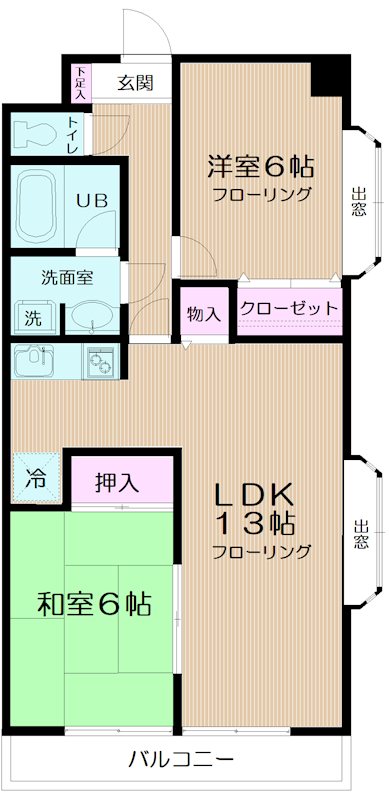 ヴィラフィオーレ 間取り図
