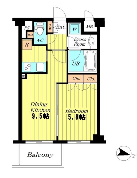 ﾃﾞｭｵ･ｽｶｰﾗ用賀Ⅱ 間取り図