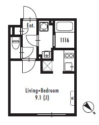 GRAN PASEO 中目黒 West 403号室 間取り