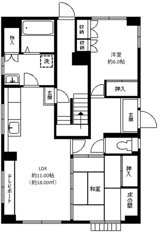 シャトー井上 間取り図