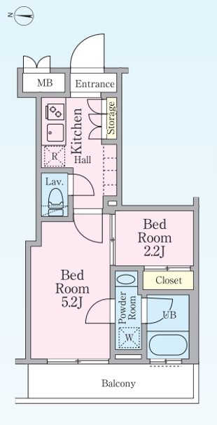 ＨＹ’ｓ　新宿西落合 0407号室 間取り