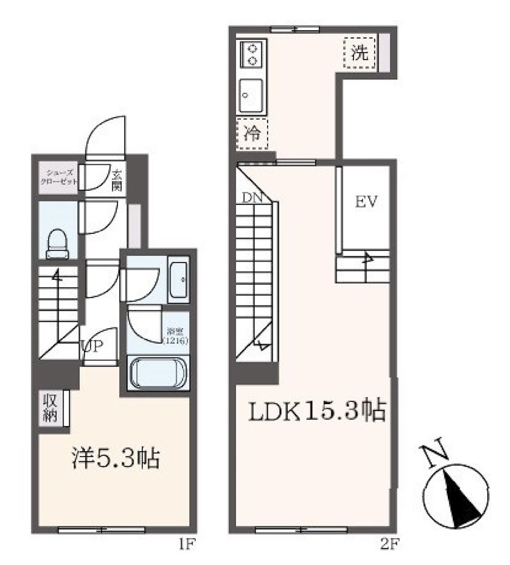 TRADIS 荏原中延 間取り図