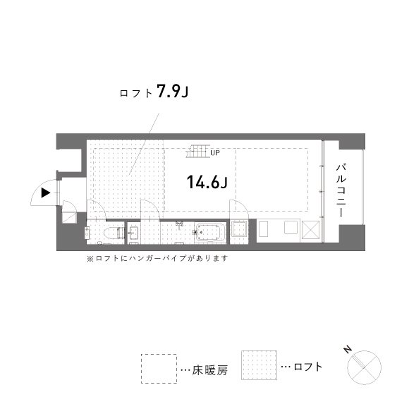 est 403号室 間取り