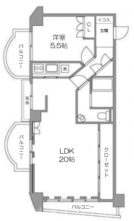 セントラル第二青山 間取り図