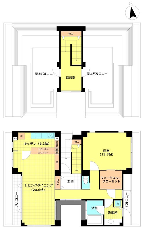 TIMM's 300号室 間取り