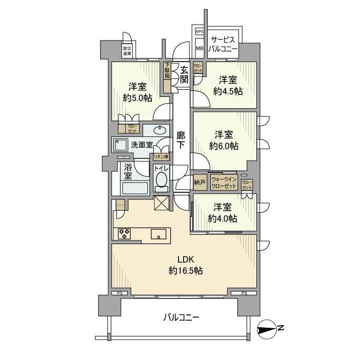 Ｂｒｉｌｌｉａ品川南大井 間取り図