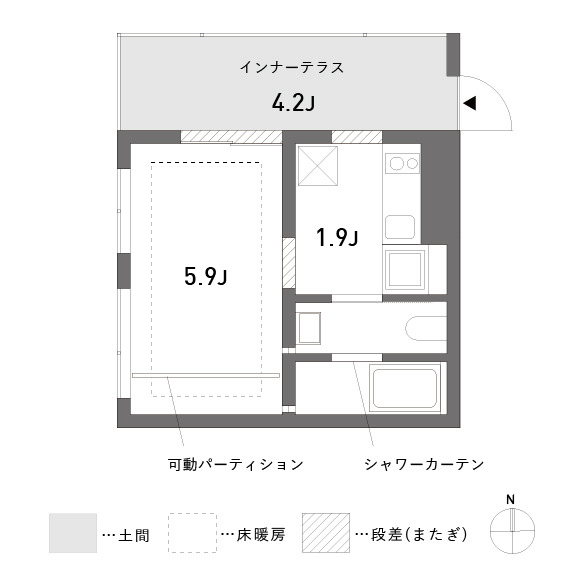 LINO 201号室 間取り