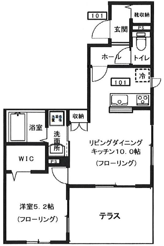リアンメゾン幡ヶ谷 間取り図