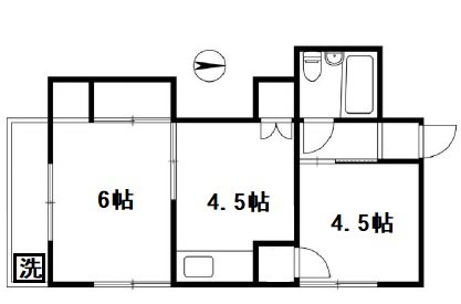 メゾンパーシモン 間取り図
