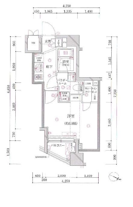 アルテシモフラン 間取り図