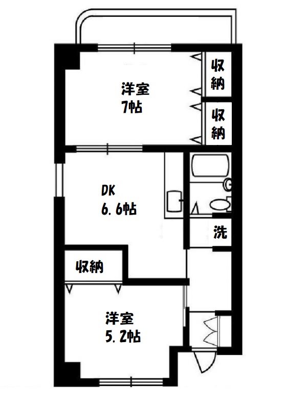 仙台坂アルカディア 106号室 間取り